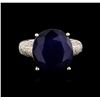 Image 2 : 14KT White Gold 17.02 ctw Sapphire and Diamond Ring