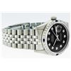 Image 3 : Rolex Stainless Steel Black Diamond and Sapphire DateJust Men's Watch