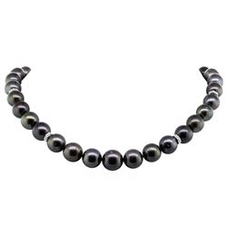 Tahitian Cultured Pearl and Diamond Necklace