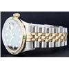 Image 8 : Rolex Two-Tone Green Diamond and Emerald DateJust Men's Watch