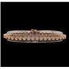 Image 1 : 14KT Rose Gold 3.28 ctw Diamond Tennis Bracelet