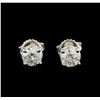 Image 1 : 14KT White Gold 1.29 ctw Diamond Stud Earrings