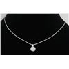 Image 2 : 0.55 ctw Diamond Pendant - 14KT White Gold