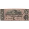 Image 1 : 1864 $5 Confederate States of America Bank Note