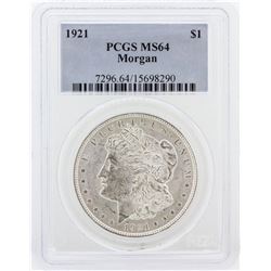 1921 PCGS MS64 Morgan Silver Dollar