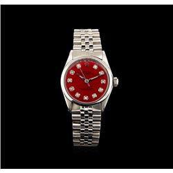 Rolex Stainless Steel Vintage Mid-Size Oyster Perpetual Watch