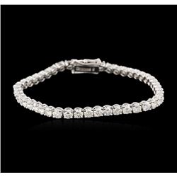 14KT White Gold 7.22 ctw Diamond Tennis Bracelet