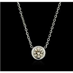 14KT White Gold 0.32 ctw Diamond Necklace