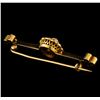 Image 2 : 14KT Yellow Gold 0.48 ctw Diamond Pin