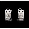 Image 1 : 14KT White Gold 0.20 ctw Diamond Earrings
