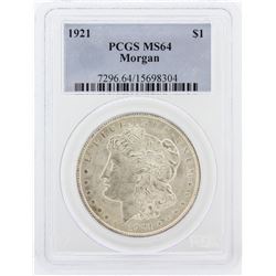 1921 PCGS MS64 Morgan Silver Dollar