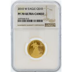 2010-W NGC PF 70 Ultra Cameo $10 American Eagle Gold Coin