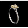 Image 4 : 1.08 ctw Diamond Ring - 18KT White Gold