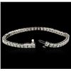 Image 3 : 14KT White Gold 4.96 ctw Diamond Tennis Bracelet