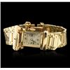 Image 1 : Ladies 14KT Yellow Gold Hidden Dial Vintage Wristwatch
