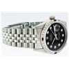 Image 4 : Rolex Stainless Steel Black Diamond and Ruby DateJust Men's Watch