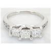 Image 8 : 1.31 ctw Diamond Ring - 14KT White Gold
