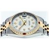 Image 8 : Rolex Mens Two Tone Silver Ruby and Diamond Datejust Wristwatch