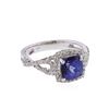 Image 1 : 14KT White Gold 1.95ct. Tanzanite and Diamond Ring