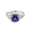 Image 2 : 14KT White Gold 1.95ct. Tanzanite and Diamond Ring
