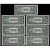 Image 2 : (7) Consecutive 1935A $1 Hawaii Emergency Silver Certificate Notes Choice CU