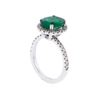 Image 3 : 14KT White Gold 2.95ct Emerald and Diamond Ring