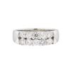 Image 2 : 14KT White Gold 0.88ctw Diamond Ring