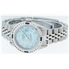 Image 6 : Rolex Ladies Stainless Steel Blue Diamond And Sappphire Datejust Wristwatch