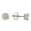 Image 2 : 14KT White Gold 1.43ctw Diamond Stud Earrings