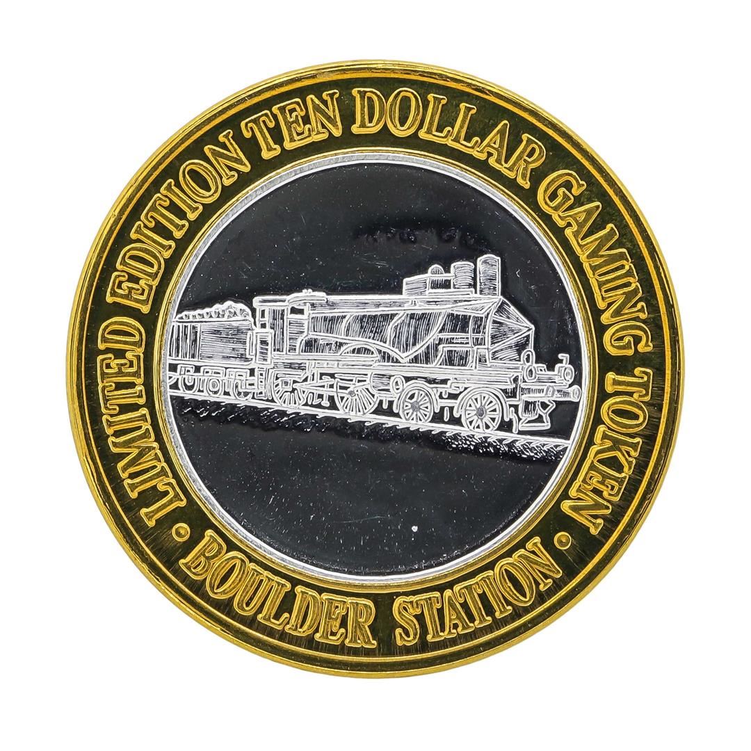 Boulder Token .999 Silver Boulder Station $10 Casino Gaming Token Limited Edition