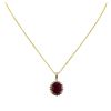 Image 2 : 14KT Yellow Gold 7.61ct Ruby and Diamond Pendant With Chain