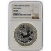 Image 1 : 1999 Great Britain 2 Pound Britannia Silver Coin NGC MS69