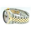 Image 3 : Mens Rolex Two Tone Silver Diamond and Emerald Datejust Wristwatch