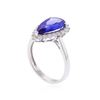 Image 3 : 14KT White Gold 2.48ct. Tanzanite and Diamond Ring
