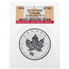Image 1 : 2016 $5 Canada Maple Leaf Grizzly Bear Privy Silver Coin PCGS SP69