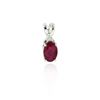 Image 1 : 10KT Yellow Gold 0.5ct Ruby and Diamond Pendant