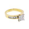 Image 2 : 14K Yellow Gold 1.00ctw Princess Cut Diamond Ring