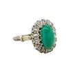 Image 1 : 14KT White Gold 4.34ct Turquoise and Diamond Ring