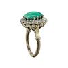 Image 3 : 14KT White Gold 4.34ct Turquoise and Diamond Ring