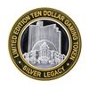Image 2 : .999 Silver Silver Legacy $10 Casino Gaming Token Limited Edition