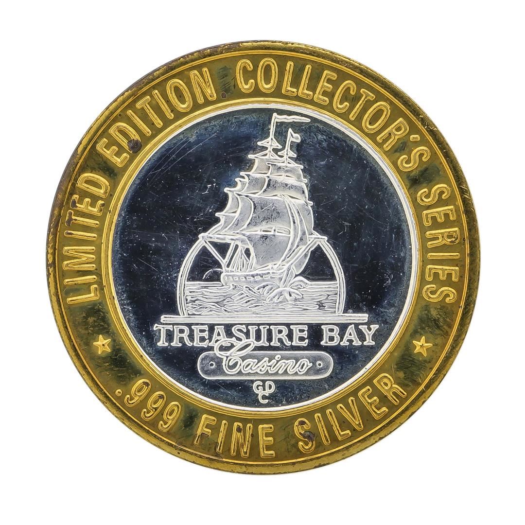 .999 Silver Treasure Bay Casino 10 Casino Gaming Token Limited Edition