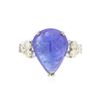 Image 2 : 14KT White Gold 8.44ct. Tanzanite and Diamond Ring