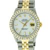 Image 1 : Rolex Mens Two Tone 3.25CT MOP Diamond Datejust Wristwatch