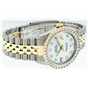 Image 2 : Rolex Mens Two Tone 3.25CT MOP Diamond Datejust Wristwatch