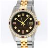 Image 1 : Gents Rolex Two Tone Brown Ruby and 1.20 Ctw Diamond Datejust Wristwatch