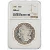 Image 1 : 1881-S $1 Morgan Silver Dollar Coin NGC MS66