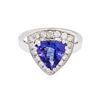 Image 2 : 14KT White Gold 1.89ct Tanzanite and Diamond Ring