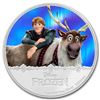 Image 1 : 2016 $2 Disney Frozen Kristoff & SVEN .999 Fine Silver Proof Coin