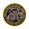 Image 2 : .999 Silver Whiskey Petes Casino Primm, NV $10 Casino Limited Edition Gaming Tok