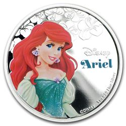 2015 $2 Disney Princess Ariel .999 Fine Silver Proof Coin